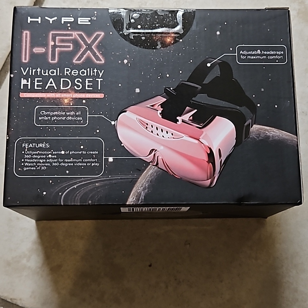 Hype I-Fx Virtual Reality Headset Compatible w/ All Smart Phones 360° Views - Picture 3 of 9